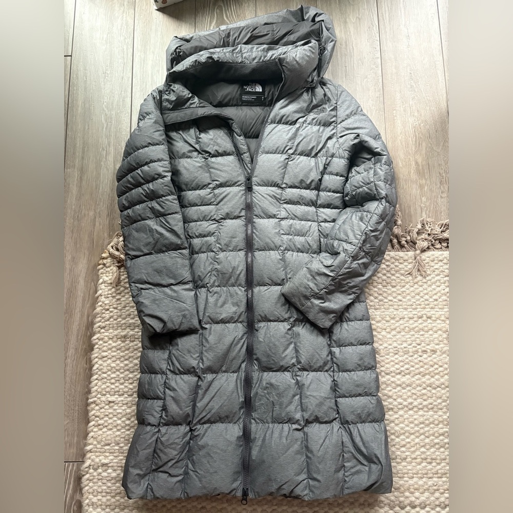 Gray North Face Parka